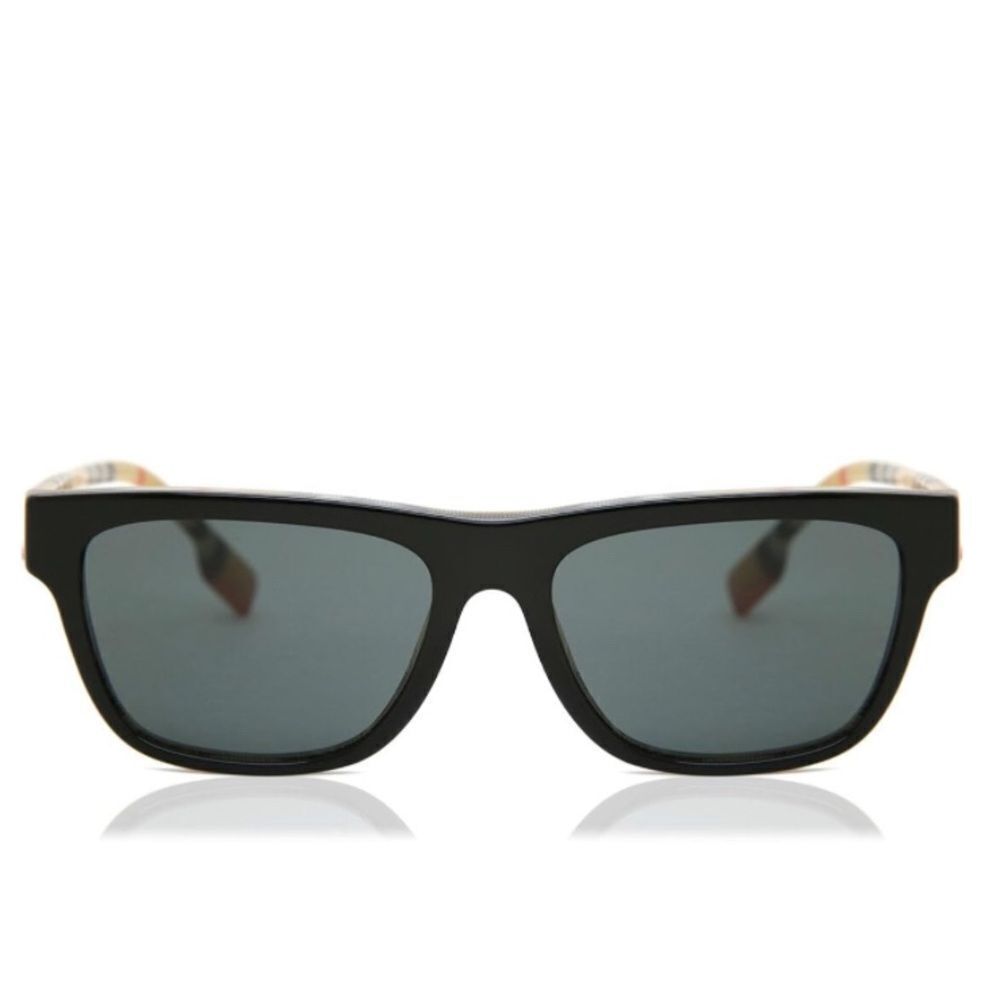 BURBERRY Sunglasses BE 4293 380687 Top Black On Vintage Check Gre - Picture 2 of 5